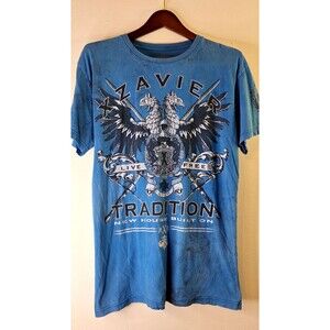 Y2K XZAVIER AXR All Over Print Shirt Mens XL Cyber Grunge Gothic‎ Jesse Pinkman